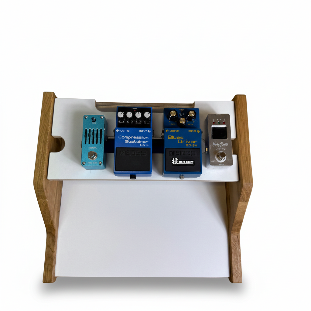 Pedalboard "STAGE" - 50cm x 33cm - noir - Parfait pour guitare électrique, guitare acoustique, basse électrique et plus encore !