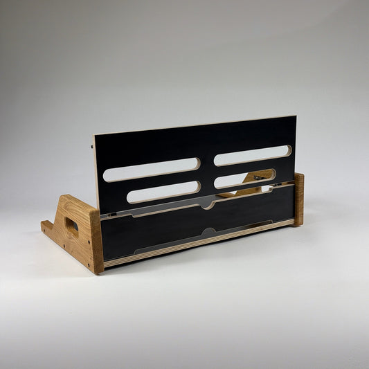 Pedalboard "STAGE" - 50cm x 33cm - noir - Parfait pour guitare électrique, guitare acoustique, basse électrique et plus encore !