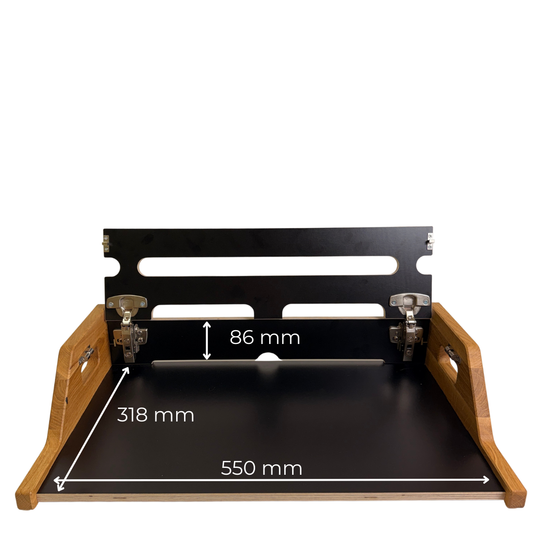 Pedalboard "STAGE" - 50cm x 33cm - noir - Parfait pour guitare électrique, guitare acoustique, basse électrique et plus encore !