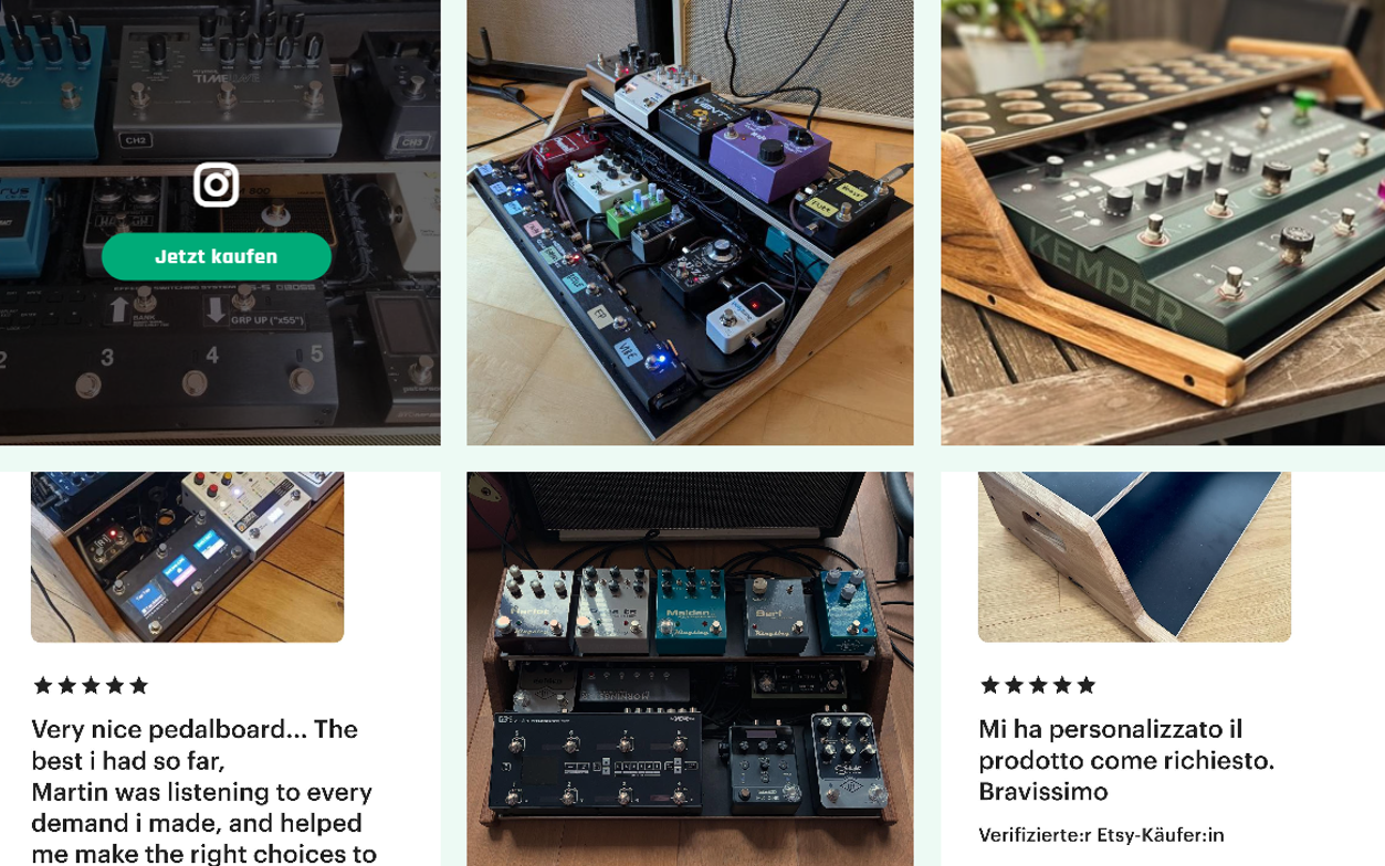 bass effects pedal board Pedalboard "STAGE" in black – KlangWald